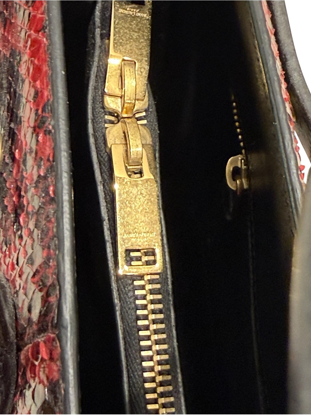 Saint Laurent YSL Sac Dejour Red Python Satchel 355153 LECJ1 - Picture 16 of 16